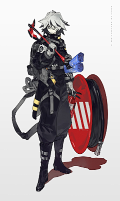 七兆采集到【角色原画设计】剪影-人设概念