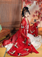 都城南庄汉服鹤舞诃子裙大袖衫广袖流仙裙中国风原创正品绣花襦裙-淘宝网