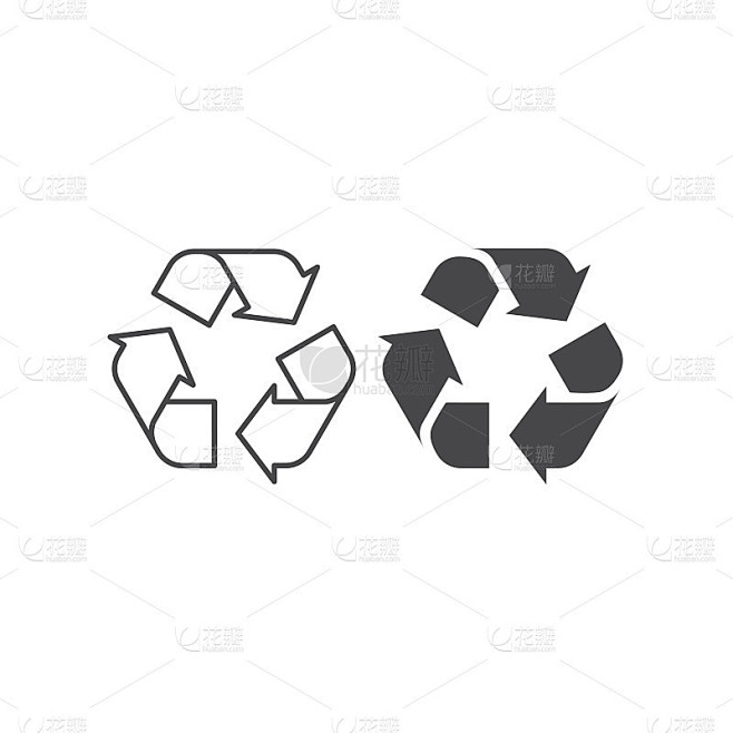 回收黑色矢量图标