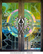 Stained glass door - this gets my vote for the ultimate beautiful door - someday - someday, I want to install something like this (oh, Be Still My Heart)