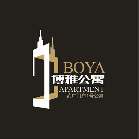 博雅公寓房地产标志房地产logo