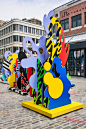 Seaport District Sea Sculptures : In celebration of the 2019 summer season at South Street Seaport, The Seaport District approached us to create a large scale series of sculptures to liven the district for the summer of 2019.Inspired by coral and camoufla