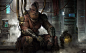 General 3840x2356 artwork science fiction cyberpunk men cyborg