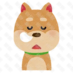 表情-犯困打瞌睡觉的小狗狗猫咪小猫头像表情包手绘卡通插画手绘png儿童插画免扣素材2