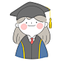 卡通可爱手绘幼儿园儿童小学毕业生学士服插画海报背景ai设计素材-淘宝网