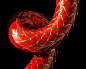 snake  lettering  3D Liquid chinese