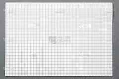 空白的肖像。多变的背景/白纸孤立在灰色。身份设计，公司模板，公司风格，一套小册子，空白白色折叠纸传单