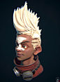 Ekko portrait - LoL fanart, Ricardo Viana : I'm a huge fan of League of Legends and Ekko is one of my favorite characters, both in art and game mechanics.<br/>I made this fan art as my first render of 2018. It's also my first render at Marmoset Tool