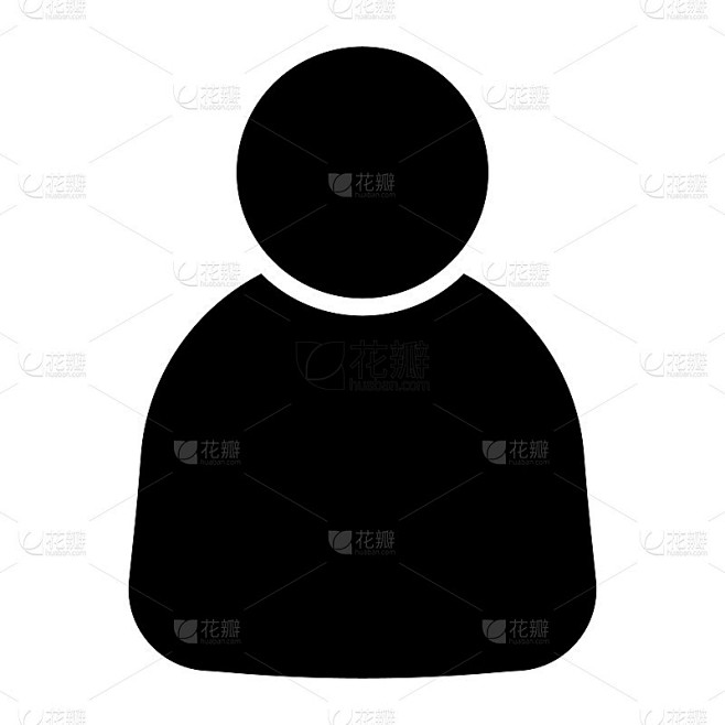 简单的人头图标矢量
