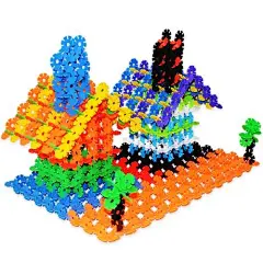 麦德利升级雪花片创意动手儿童益智学习拼插积木玩具-淘宝网