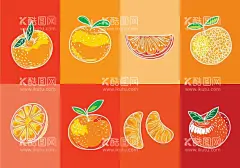卡通橘子元素图案  - 源文件下载【酷图网】卡通橘子,卡通橘子素材,橘子,橘子海报素材,广告,水果,瓶贴,可爱,橘子素材,绿叶,包装,美味,新鲜,插画,插图,免扣,素材,元素,矢量,卡通,手绘,手绘橘子,标志,logo,简约,图案,图标,橘子插画,矢量橘子,促销,汁,橙色,蜜桔,砂糖橘,小橘子,砂糖桔,金桔,果汁,清新,简笔画,橘子瓣,果肉