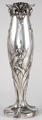 Theodore B. Starr sterling Art Nouveau vase ~ 1900_立体/细节设计 _T20191112  _饰品物件参考