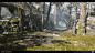 God of War - Riverpass Boar Chase, Kyle Bromley : Given the scope of the game it was always a team undertaking. I took over these levels after an early first pass was done and held full ownership until the end of the project. Several assets and materials 