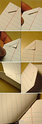 这项折纸固定纸张书页方法被国外设计网站评选为“2009年最有创意的设计”之一