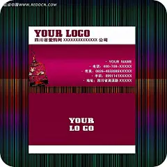 鸟笼图案红底白边名片PSD分层素材|白边|红底|名片背景|名片模板|名片设计|名片设计模板|模板|鸟笼|商业名片素材|宣传卡片