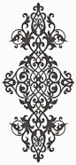 This may contain: a black and white drawing of an ornate design