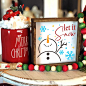 Amazon.com : 30Pcs Christmas Stencils Reusable,3x3in Small Christmas Stencil for Painting on Wood DIY Crafts Ornaments Wood Slice : Arts, Crafts & Sewing