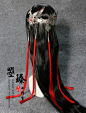 定制 【曌臻】狄鸾红古装摄影cosplay古风新娘凤冠头发配饰|慕容安红葵