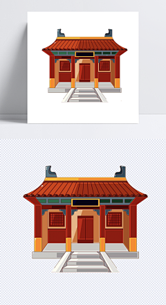 链链球菌采集到儿童插画-古代-街道建筑