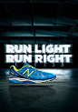 Run Light, Run Right / Smarter by Design : New Balance campaign shot by Mike Powell for Arnold Worldwide. 