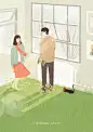 治愈系手绘-情侣