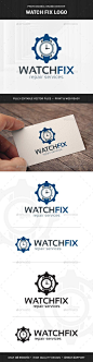 Watch Fix Logo Template: 