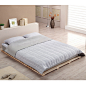 实木单人床 双人床 实木床 简易榻榻米地垫