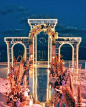 希腊建筑风网格拱门婚礼-国外案例-DODOWED