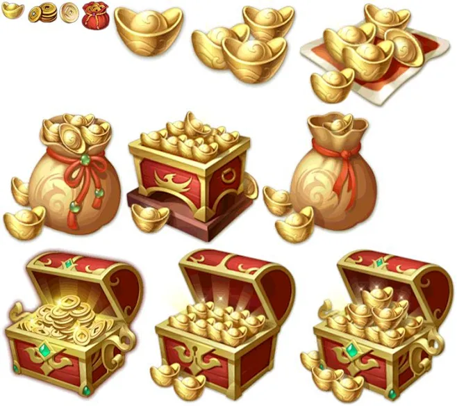 游戏美术界面UI图标中国风古风武侠仙侠icon 参考设计素材PNG免扣-淘宝网-花瓣网