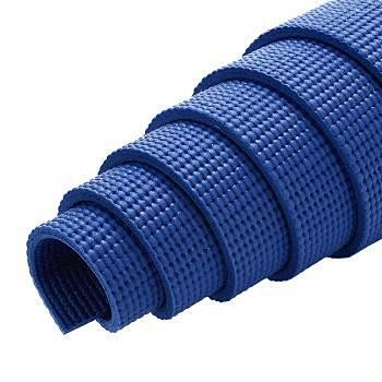 纤体，从瑜伽开始！蓝色PVC瑜伽垫，规格...