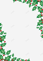 圣诞树叶边框矢量图 免抠png 设计图片 免费下载 页面网页 平面电商 创意素材
