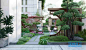 WB243现代新中式住宅私宅别墅庭院效果图花园景观方案设计文本-淘宝网