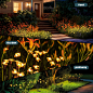 PATIOPIA Solar Garden Lights, Bee Shape Garden Lights Solar Outdoor, Solar Lights for Outside Sway by Wind,Solar Lights Outdoor Waterproof for Yard Patio Pathway Decoration(6 Pack) - Amazon.com