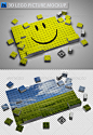 3D Lego Picture 3D乐高图片立体图形设计模板源文件素材-淘宝网
