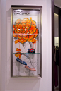 Floral painting @ Saks, Dubai : Saks Fifth Avenue - DubaiWIndow and In-store highlights of Spring/Summer 2013" collection"Floral Precession" Manual painting direct to forex wall with just 5 pcs Acrylic paint (Primary Color, Black and White)