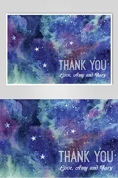 星空邀请函设计海报