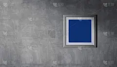 带有剪切路径的相框模型。用阁楼工业风格墙上的空白相框进行新房或其他室内装饰设计