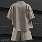 Linen Costume 3D Clothing