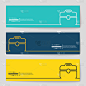 Concept vector banner background