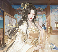 圆饱采集到古风立绘女