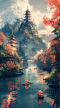 端午节龙舟背景