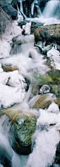 First Falls In Winter - Eastern Sierras, California, USA.