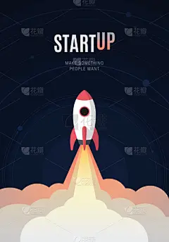 新船揭幕式,火箭,新创企业,概念,矢量,商务,绘画插图,计算机图标,扁平化设计,暗色