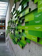 Oakland Museum of California Donor Wall | Communication Arts : The donor wall celebrates the collective contributions of the community to the Museum of California campaign. Composed of painted aluminum C-channel, ...