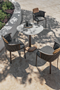 NICOLETTE | Sgabello alto By Ethimo design Patrick Norguet : Acquista on-line Nicolette | sgabello alto By ethimo, sgabello alto da giardino in alluminio design Patrick Norguet, Collezione nicolette