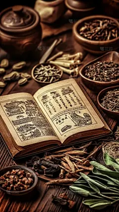 医疗系列中医写实医书+药材