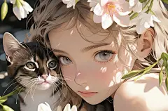 二次元人物设定 少女头像 卡通动漫人物插画临摹素材 ai绘画 游戏概念设计-淘宝网