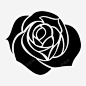 玫瑰花蔷薇图标高清素材 标识 页面网页 平面电商 创意素材 png素材