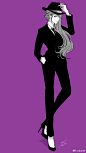 一组女性西装look 小姐姐超飒
画师：綺月るり
Twi：ruri_hazuki

【下载】西装画法素材：O网页链接（需在电脑端下载）
#绘画学习# #绘画素材# #绘画参考# #褶皱参考# ​​​​