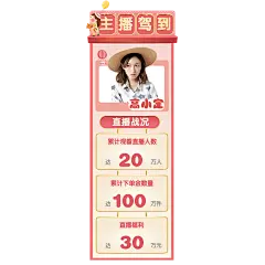 卡通直播活动直播间贴片